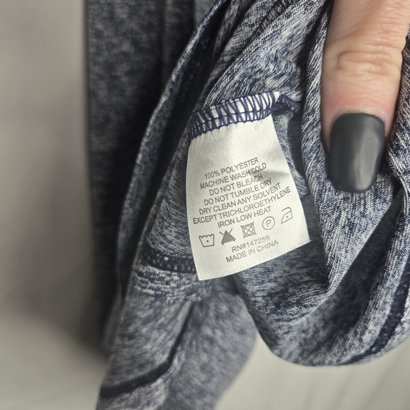 NWT Medium Simply Southern Women's Heathered Gray Tank Top Athletic Racerback - Picture 4 of 5